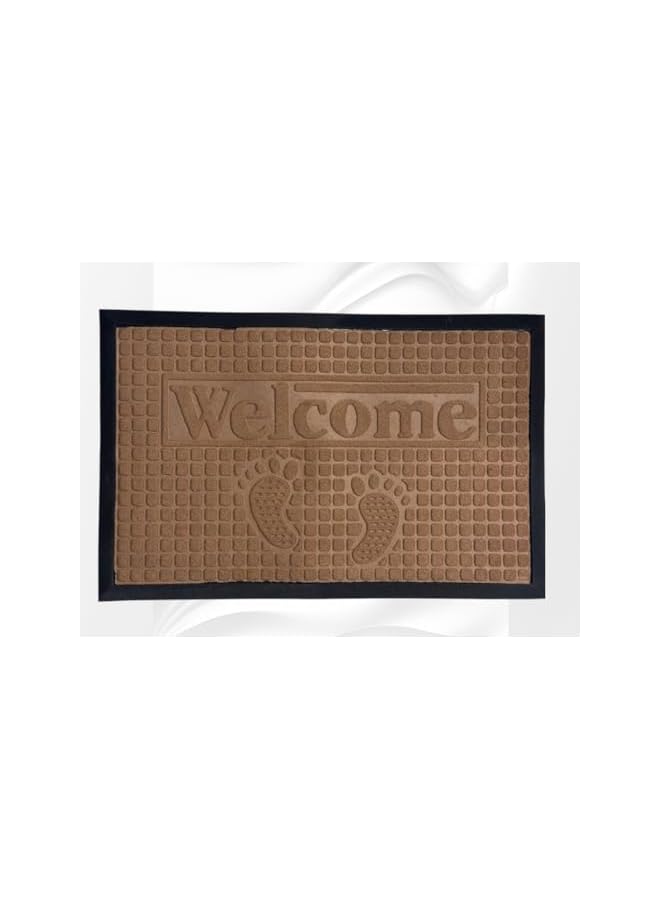 The Bros حصيرة باب متينة، حصيرة ترحيب، حصيرة أرضية منخفضة، حصيرة مدخل داخلية وخارجية، سجادة غير قابلة للانزلاق لمناطق الدخول، الفناء، المناطق ذات الحركة العالية (ترحيب) - Image 4