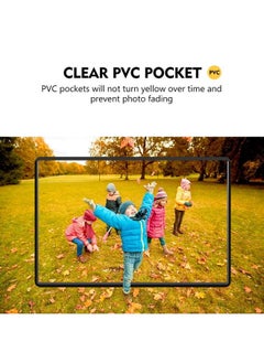 Magicfly Pack Of 15 Magnetic Picture Frame With Clear Pocket 4 X 6 Inches Refrigerator Photo Holder For Fridge Office Cabinet Locker Black  - Image 5