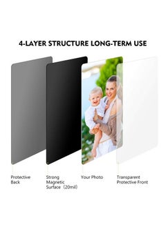 Magicfly Pack Of 15 Magnetic Picture Frame With Clear Pocket 4 X 6 Inches Refrigerator Photo Holder For Fridge Office Cabinet Locker Black  - Image 3