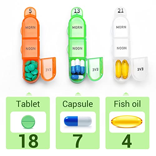 Daviky Monthly Pill Organizer 3 Times a Day, 30 Day Pill Organizer with Small Pill Box, One Month Medicine Organizer, 31 Day Pill Case Pill Container to Hold Vitamin, Supplement and Medication - Image 3
