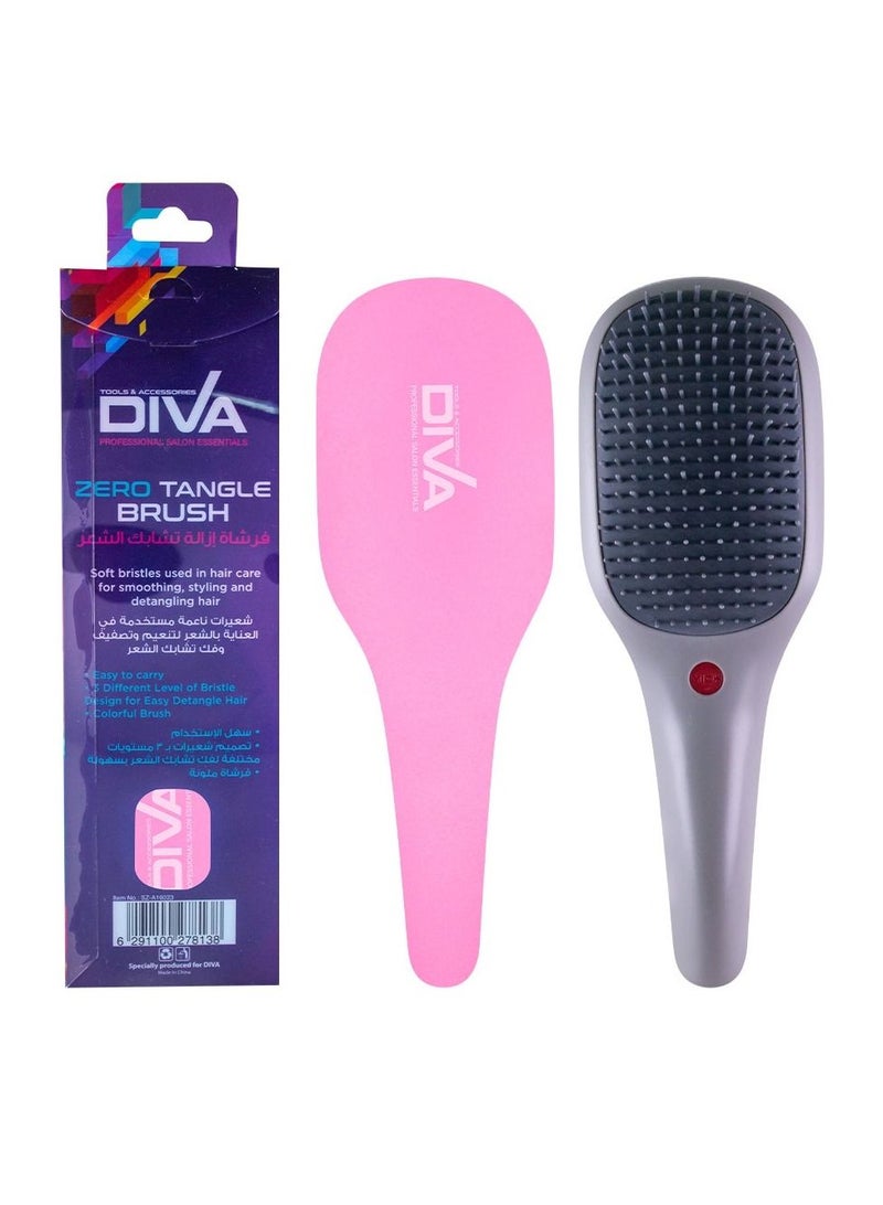 Diva Zero Tangle Brush Pink Sz-A16023 - Image 5