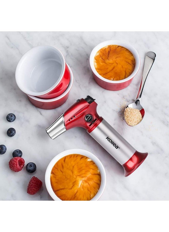 Kollea Kollea Creme Brulee Torch, Refillable Butane Torch Lighter, Kitchen Torch Food Torch with Safety Lock & Adjustable Flame for Baking, Crafts, BBQ (Gas Not Included)  - Image 4