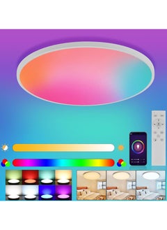 Joshberg Smart Ceiling Light RGB Wifi Ceiling Light Dimmable LED Flush Mount  - Image 1