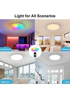 Joshberg Smart Ceiling Light RGB Wifi Ceiling Light Dimmable LED Flush Mount  - Image 3