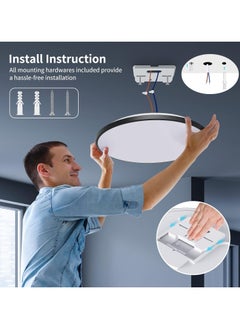 Joshberg Smart Ceiling Light RGB Wifi Ceiling Light Dimmable LED Flush Mount  - Image 2