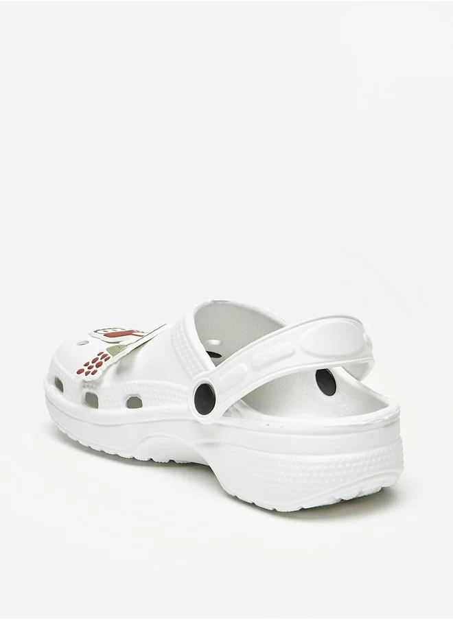 أكوا Boys Applique Slip-On Clogs