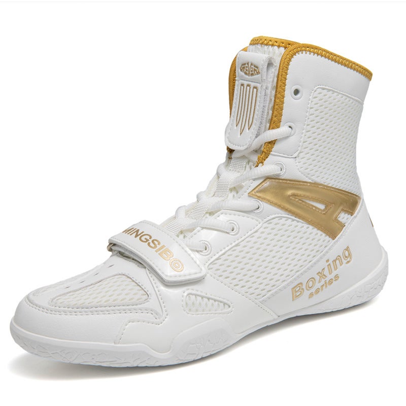 6099 Boxing Shoes Wrestling Shoes Soft Fitness Comfortable Stop Slip Training Competition Shoes Indoor Training Shoes - Image 2