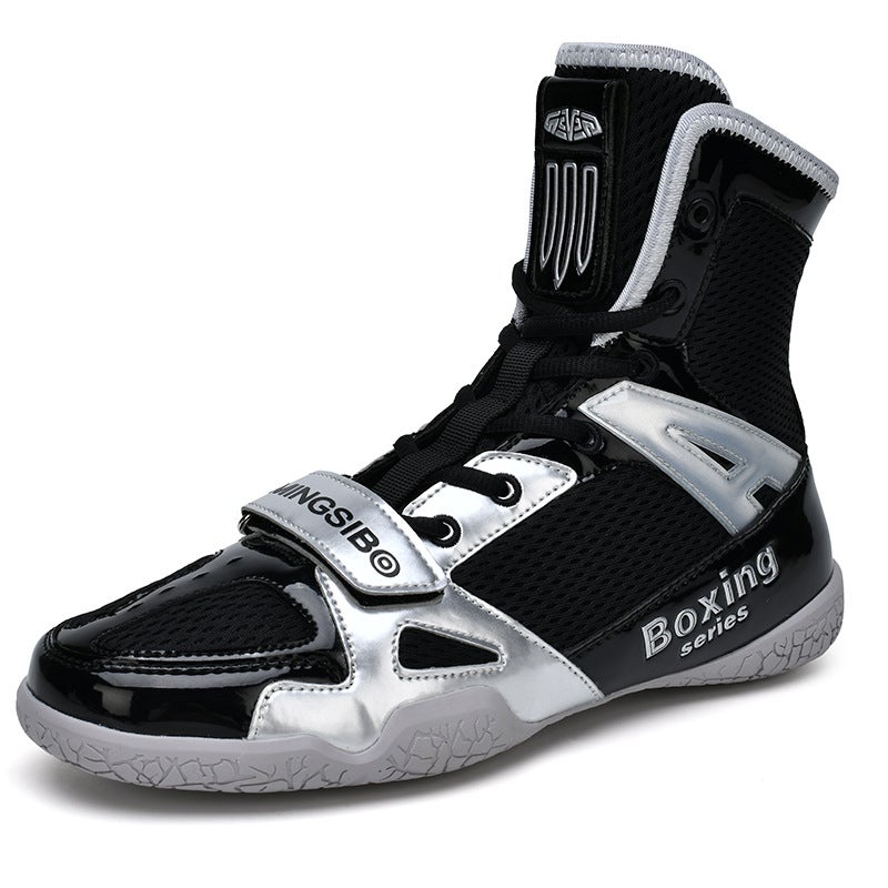 6099 Boxing Shoes Wrestling Shoes Soft Fitness Comfortable Stop Slip Training Competition Shoes Indoor Training Shoes - Image 5