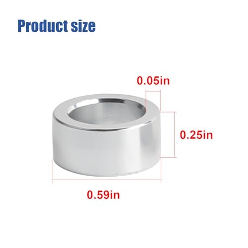 TomGoo Steering Column Intermediate Shaft bushings stem 6061-billet Compatible with Dodge Ram 1500/2500/3500/4500/5500 Accessories 5.9 6.7 G56 Cummins Diesel Mopar Upgrade Billet Aluminum-1 Pair - Image 4