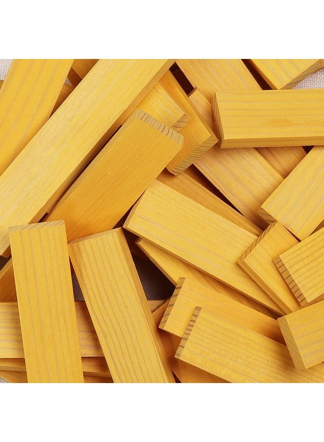 KAPLA 40 Squares Yellow - Wooden Construction Set - 40 Yellow Colored Building Planks - for Ages 3+ - Image 5