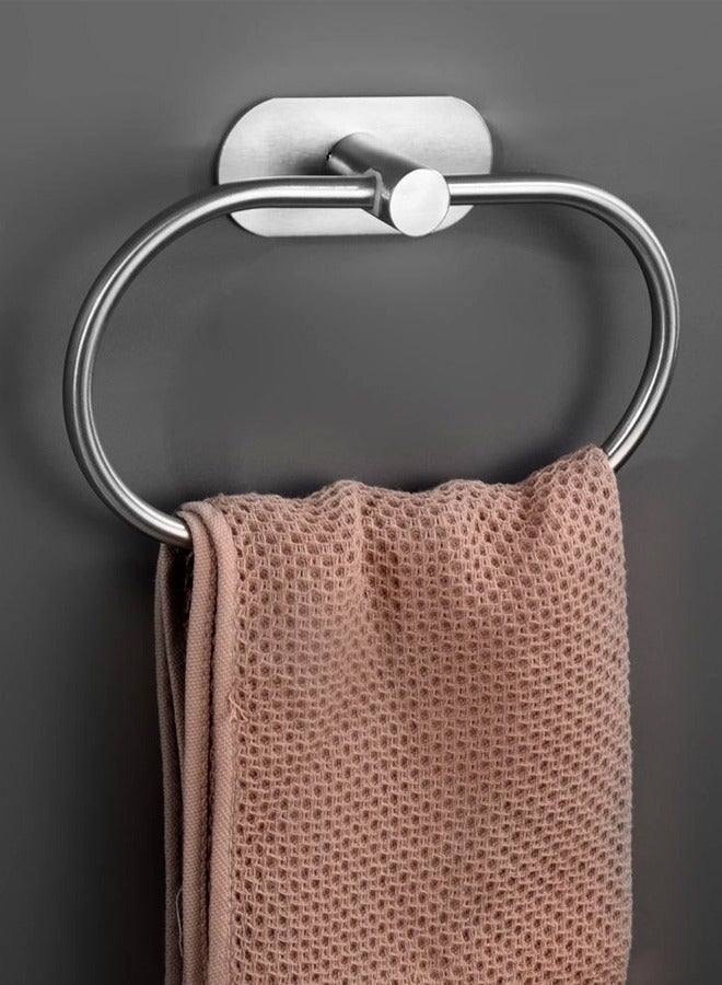 4 Piece Stainless Steel No-Punch Bathroom Hardware Set, Includes Toilet Paper Holder, Hand Towel Bar, Bath Towel Hook, Bathroom Accessory Set - Image 5