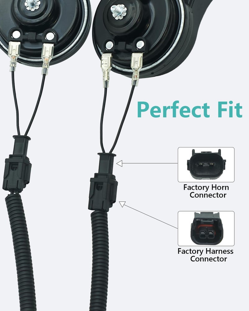 NEOGET Horn Connector Adapter Wiring Harness, Compatible with New Honda Acura, 2 Pack Pigtail Converter for Universal to OEM Horn Replacement (New Honda) - Image 4