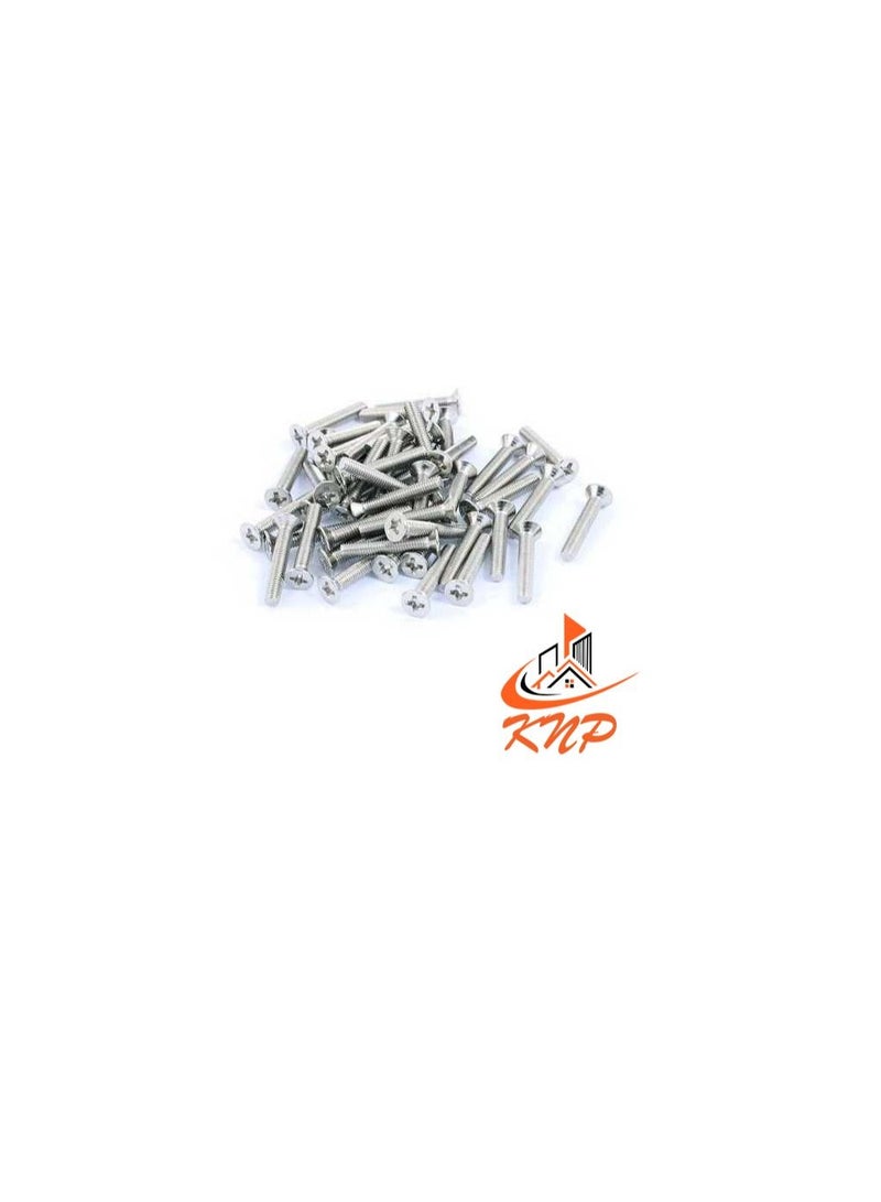 KNP KNP Countersunk Machine Screws - Pack of 200 (M4 x 10mm) - Image 1