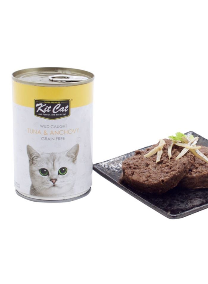 Kit Cat Wild Caught Tuna & Anchovy 3 x 400g - Image 2