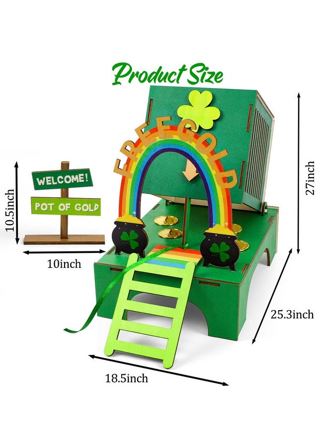 luck sea St Patricks Day Crafts for Kids: Leprechaun Trap DIY Kit Arts Toys Gifts for Classroom Activities Party Supplies Decorations(Style 5) - Image 5
