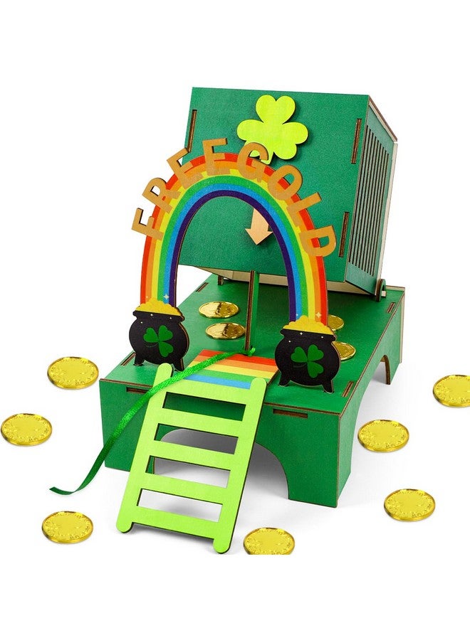 luck sea St Patricks Day Crafts for Kids: Leprechaun Trap DIY Kit Arts Toys Gifts for Classroom Activities Party Supplies Decorations(Style 5) - Image 1