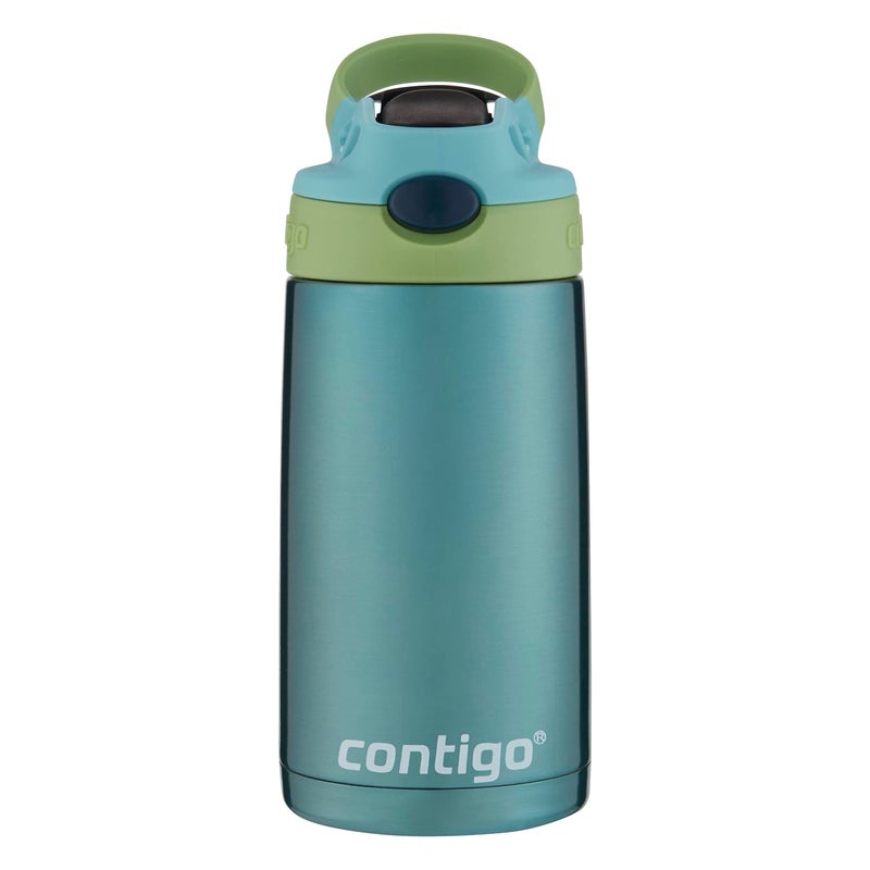 Contigo Kids Straw Stainless Steel Water Bottle with AUTOSPOUT Lid 13oz Ocean