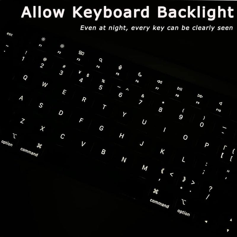 MasiBloom غطاء لوحة المفاتيح لجهاز MacBook مقاس 14 بوصة 2025-2021 (M5 - M1) موديل A3434 A3112, A3185, A3401, A3186, A3403 تخطيط المملكة المتحدة/الاتحاد الأوروبي ملحقات حماية لوحة المفاتيح م�� TPU، شفاف - Image 4