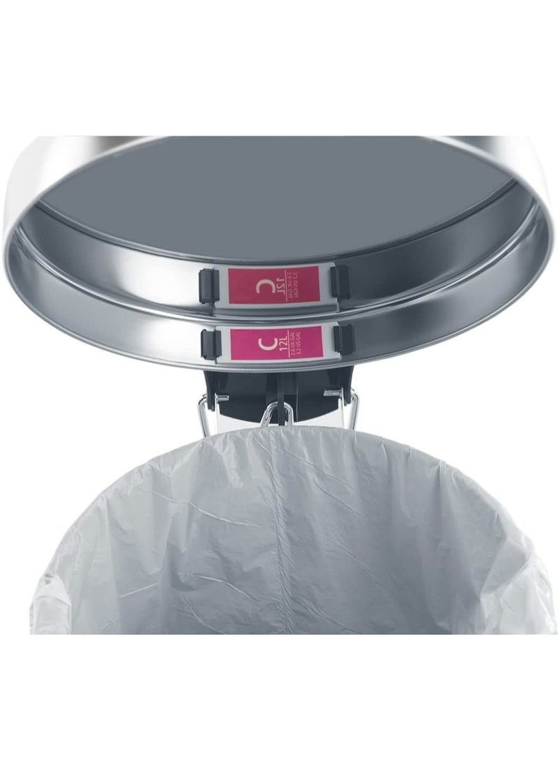 Brabantia PerfectFit Bin Liners Size C (10–12 Litre) – 60 Bags –
 Strong Trash Bags with Tie Tape, White - Image 4