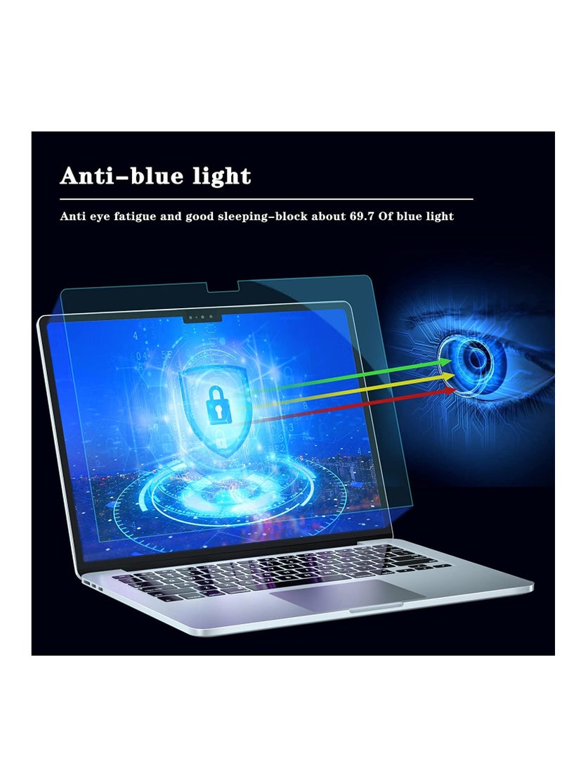 Generic - 3 in 1 15" Macbook Air Hard Case Compatible with 2023 M2 Chip A2941 and 2024 M3 Chip A3114 and 2025 M4 Chip A3241, Hard Shell Case & Keyboard Cover & Screen Film , Matte Black - Image 1