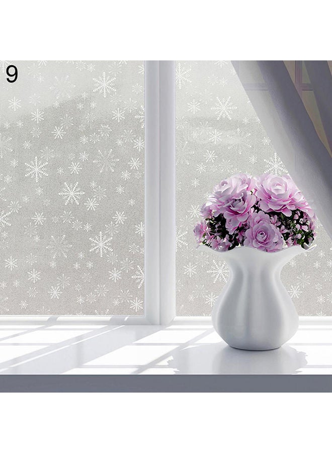 NIBEMINENT Bathroom Butterfly Bubble Flower Frosted Decorative Privacy Window Sticker Film 9# 45 x 100cm