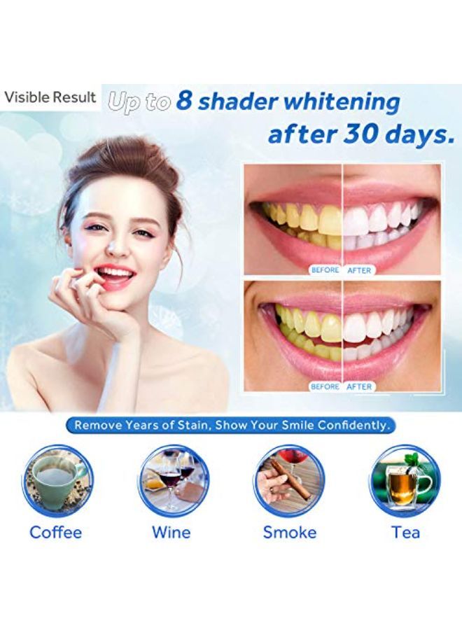 EZGO 10 Pack Teeth Whitening Gel Refills 22% Bleaching Gel, No Sensitive Teeth Whitener, Great For Sensitive Tooth Whitening, Works With Teeth Whitening Led Light And Tray (10X 3Ml) - Image 2