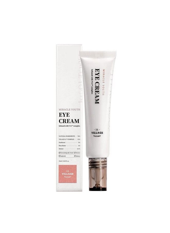 VILLAGE11FACTORY - Miracle Youth Eye Cream Retinol 01% For Beginners Squalane Plump And Bright Eye Area (085 Fl Oz/25Ml) - Image 1
