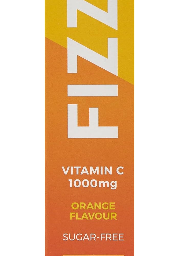 FIZZI Vitamin C 1000mg Effervescent Tablets - Orange Flavour, 20 Count - Image 3