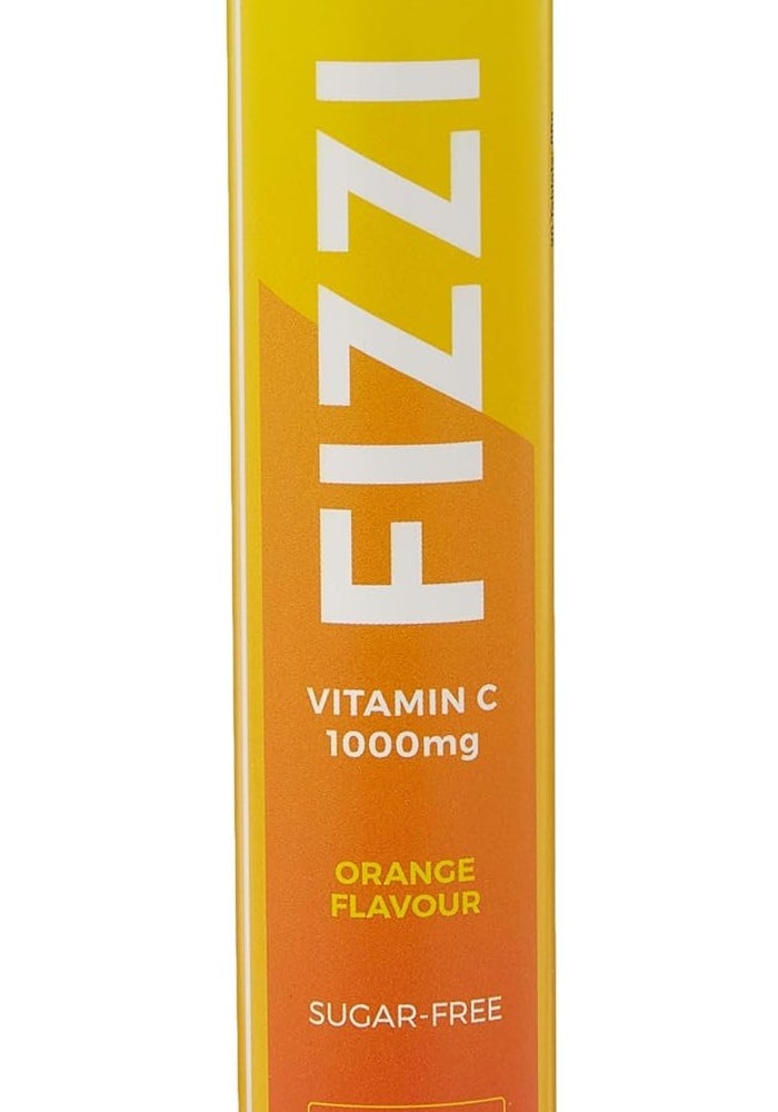 FIZZI Vitamin C 1000mg Effervescent Tablets - Orange Flavour, 20 Count - Image 1