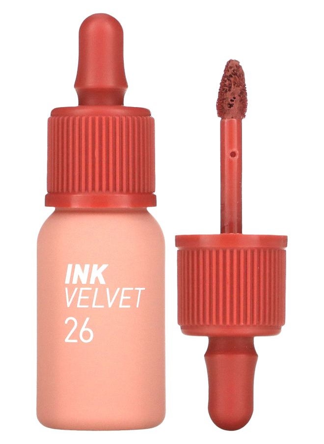 Peripera Ink Velvet Lip Tint 26 Well-Made Nude 0.14 oz (4 g) 