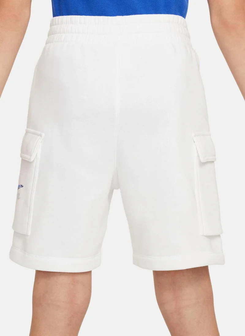 نايكي Kids' Sportswear Fleece Shorts (Older Kids)
