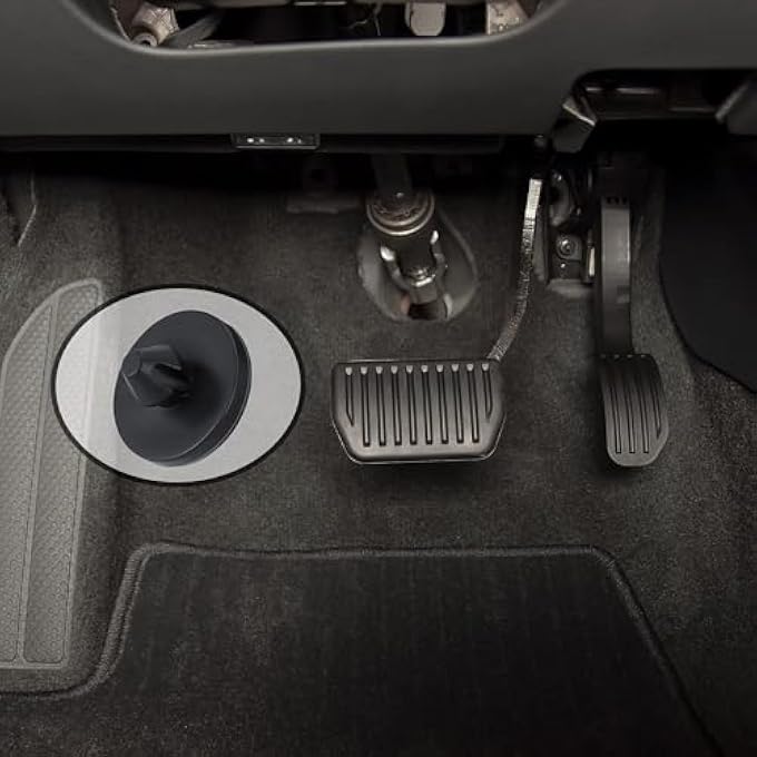 12 Pcs Brake Pedal Stop Pads, Car Truck Auto Brake Pedal Pad, Car Brake Light Switch Stopper, Car Clutch Pedal Stopper Switch Pad, Automotive Clutch Pedal Brake Switch Pad (Black) - Image 2
