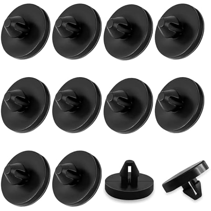 12 Pcs Brake Pedal Stop Pads, Car Truck Auto Brake Pedal Pad, Car Brake Light Switch Stopper, Car Clutch Pedal Stopper Switch Pad, Automotive Clutch Pedal Brake Switch Pad (Black) - Image 1