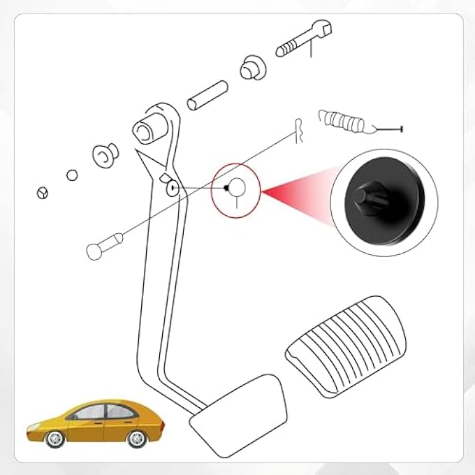 12 Pcs Brake Pedal Stop Pads, Car Truck Auto Brake Pedal Pad, Car Brake Light Switch Stopper, Car Clutch Pedal Stopper Switch Pad, Automotive Clutch Pedal Brake Switch Pad (Black) - Image 5