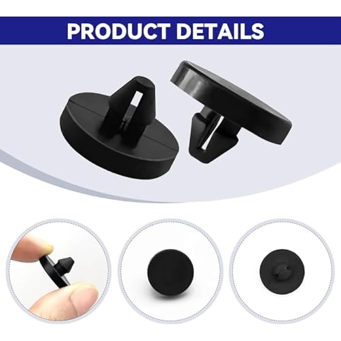 12 Pcs Brake Pedal Stop Pads, Car Truck Auto Brake Pedal Pad, Car Brake Light Switch Stopper, Car Clutch Pedal Stopper Switch Pad, Automotive Clutch Pedal Brake Switch Pad (Black) - Image 4