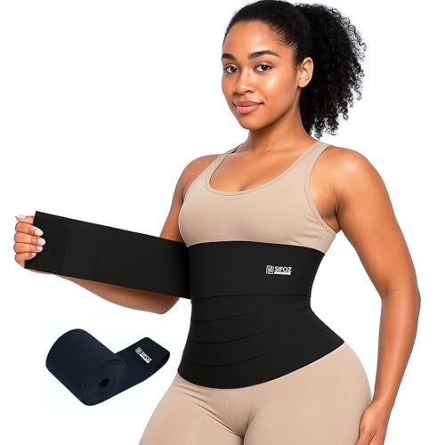 Sifoz Free Size Slim Belt For Women Belly Fat Elastic Waist Shaper For Weight and Flat Belly Tummy Reduction Belt For After Delivery Slimming Tummy Fat Waist Shape Wear And Hips Trainer Slim Stomach - Image 1