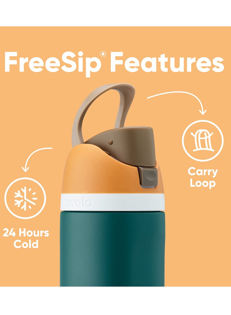 Owala FreeSip Insulated Stainless Steel Water Bottle with Straw for Sports, Travel, and School BPA-Free Sports Water Bottle, 32 oz, Hyper Flamingo - Image 4