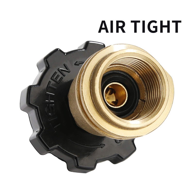 Roastove Universal Fit Propane Tank Adapter Converts Pol To Qcc1 / Type 1 With Wrench  Propane Hose Adapter - Image 4