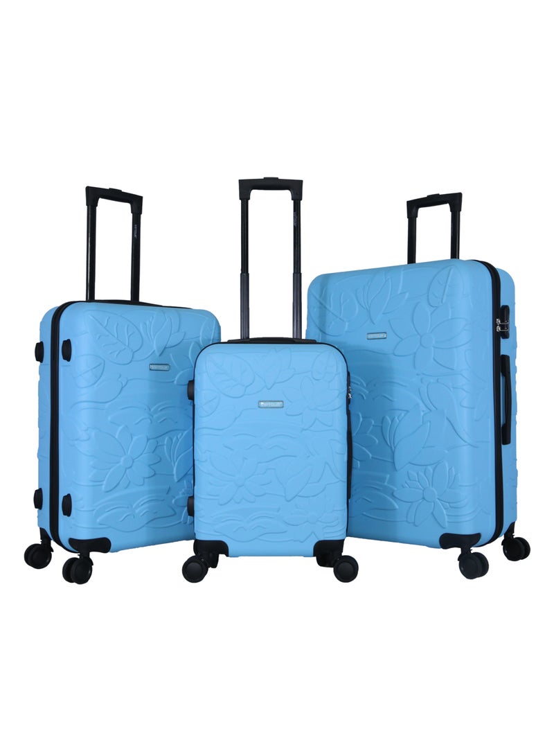 فيبتور طقم حقائب سفر 3 قطع ABS بعجلات مع نظام رقم قابل للقفل - Image 1