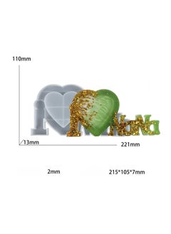EnaMeena EnaMeena I Love Nana Photo Frame Resin Mold Picture Frame Silicone Mold Epoxy Casting Mold for DIY Home Table Decor Handicrafts Making Nana  - Image 3