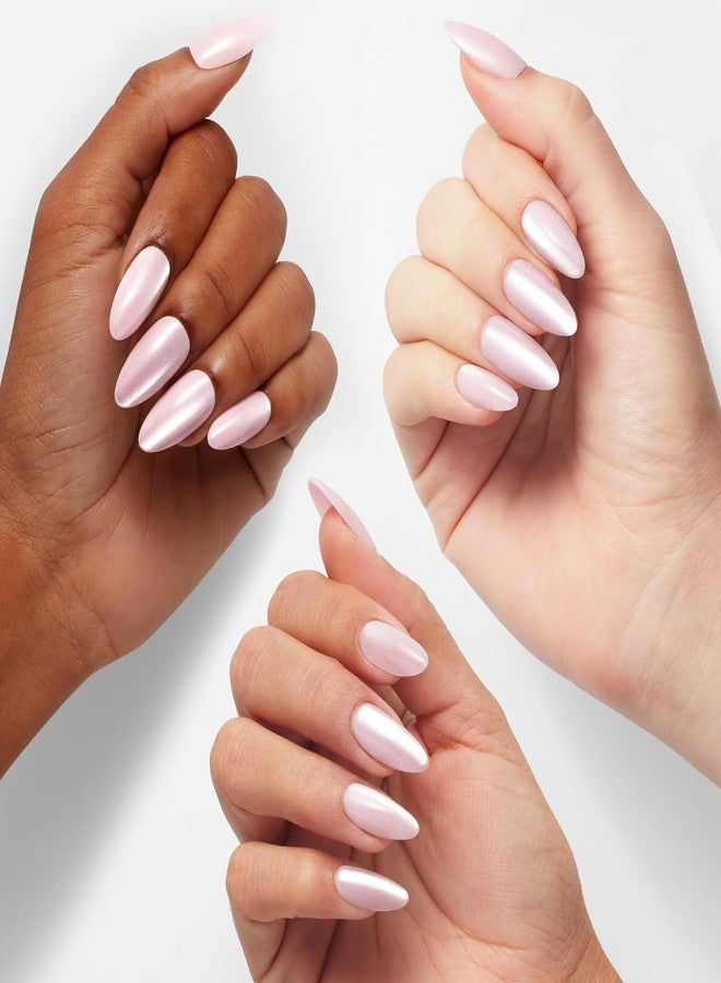 OPI xPRESS/ON Editor in Chic | Velvet Pink Long Almond Press On Nails | With Nail Glue | Long Lasting, Reusable, Non-damaging - Image 3