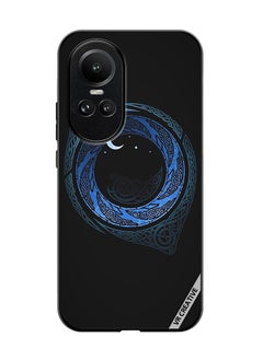 Protective Case Cover For Oppo Reno 10 Moonlight Design Multicolour