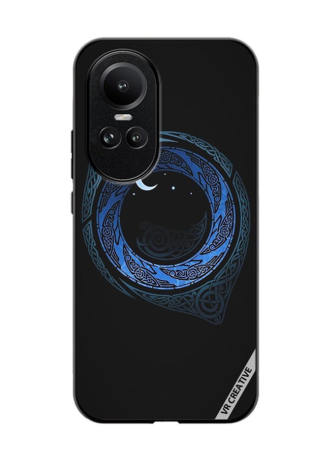 VR CREATIVE - Protective Case Cover For Oppo Reno 10 Moonlight Design Multicolour - Image 1