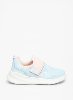 Dash Girls Textured Sports Shoes with Hook and Loop Closure  - Image 3
