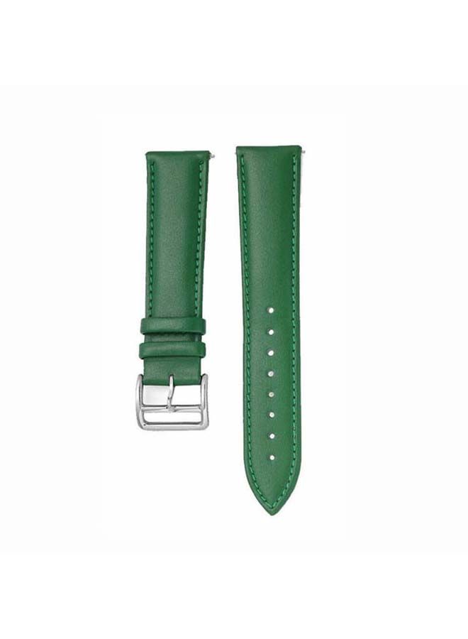 NIBEMINENT Genuine Leather Replacement Band 22mm for Huawei Watch GT2 Pro Green  - Image 2