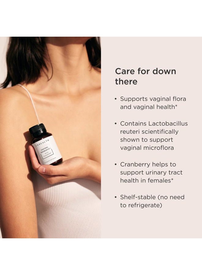 JSHealth مكمل بروبيوتيك مهبلي من الفيتامينات - يدعم صحة المسالك البولية والصحة المهبلية - علاج عدوى الخميرة المستقر على الرف للنساء (30 كبسولة) - Image 3
