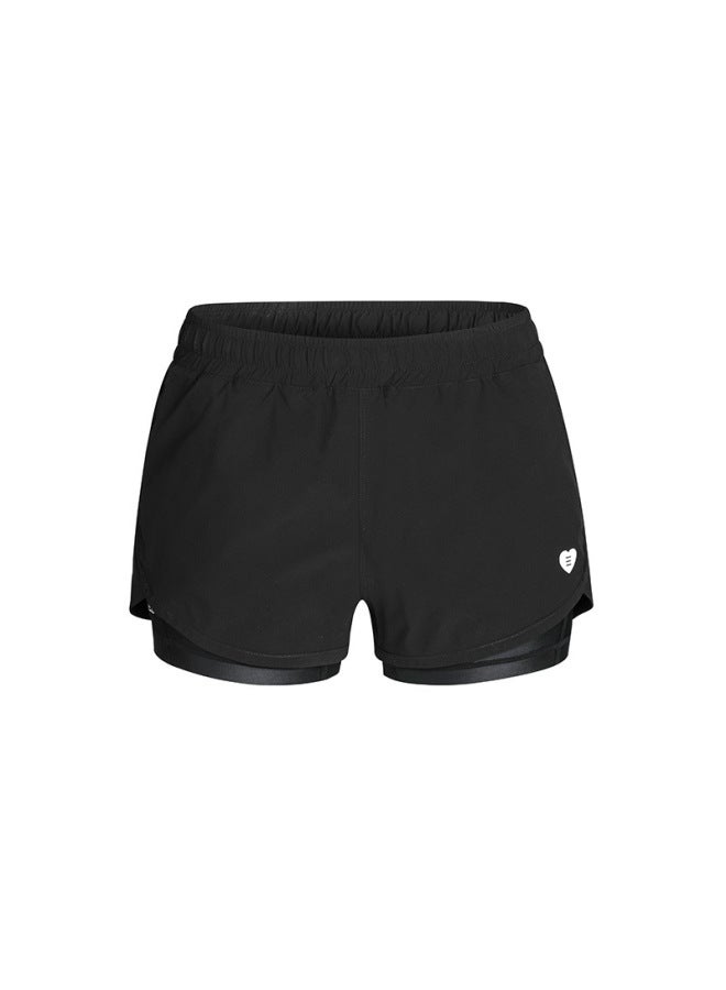 Loquat Barrel Women's Quick-drying Sports Shorts Anti-light Split Swimming Trunks Swimsuit Women's Wet And Dry All-around Beach Pants For Swimming-Color:Lined With Black Shorts- - Image 1