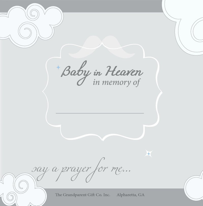 The Grandparent Gift Co. The Grandparent Gift Baby Heaven Infant Loss or Miscarriage Gift, Hanging Ornament or Sitting Mini Photo Frame with Sentiment - Image 3