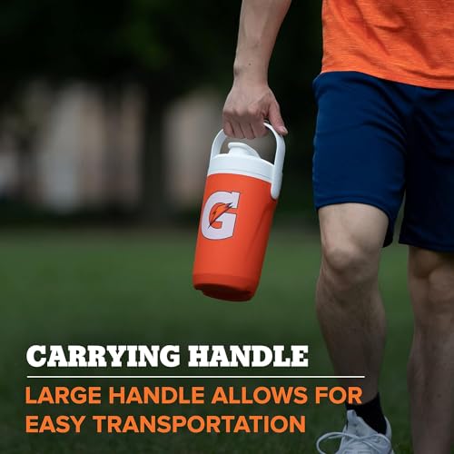Gatorade جالون كولر غاتوريد نصف جالون، جالون ترطيب رياضي، خالي من BPA، 64 أونصة، عزل مزدوج الجدار - Image 5