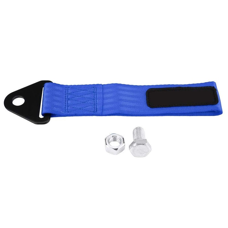Tow Strap Universal High Strength Racing Car Tow Strap Tow Rope for Front Rear Bumper Towing Hook Blue